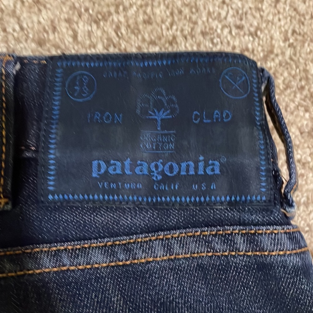 Patagonia Denim Jeans Straight Stretch Blue Men's Sz 33 X 32